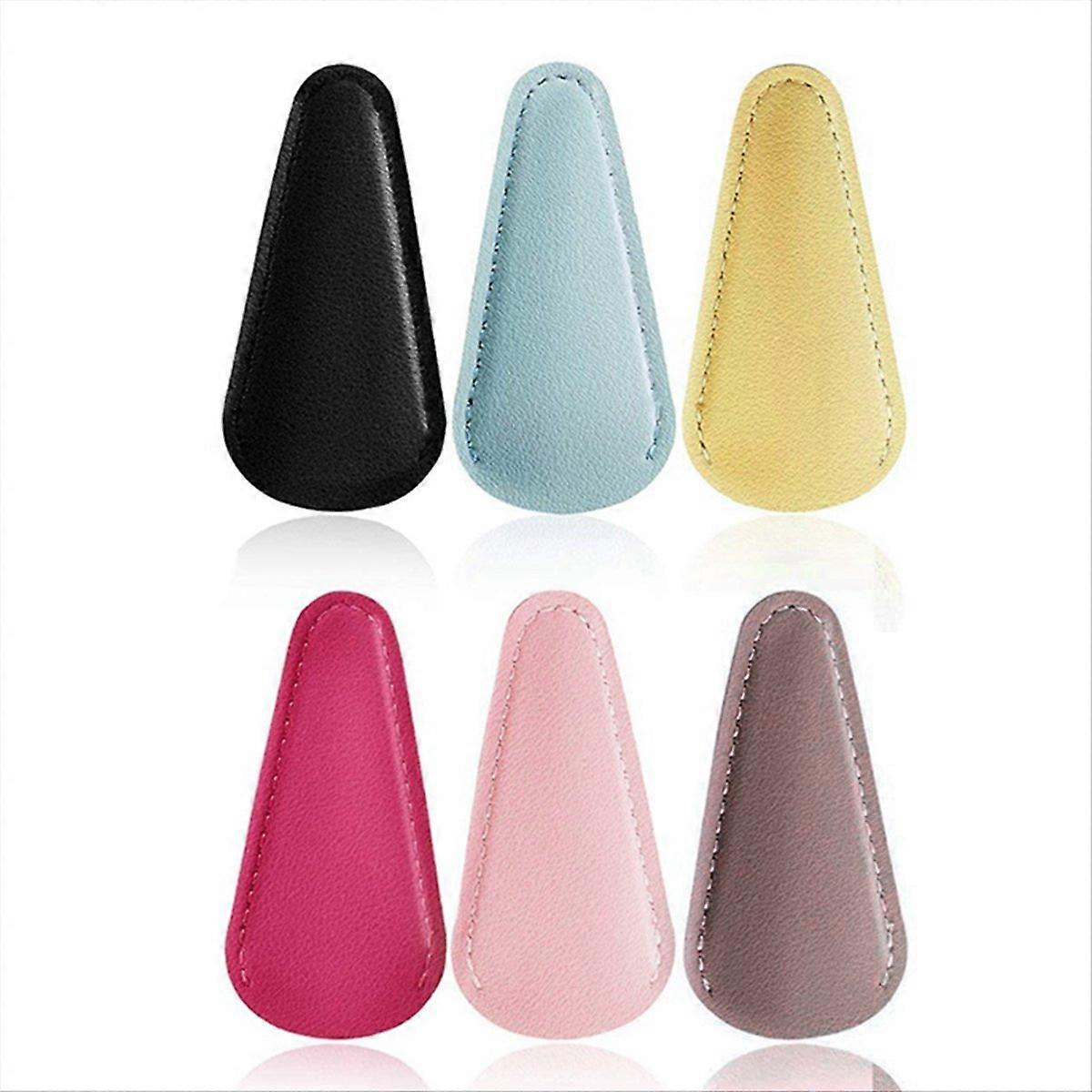 Scissors Sheath Safety Leather Scissors Cover (6 Pcs Colorful)