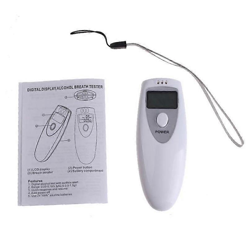 Digital Tester Alcohol Detection Accurate Measureme Professional Portable Breath Alcohol Analyzer Sensitivity