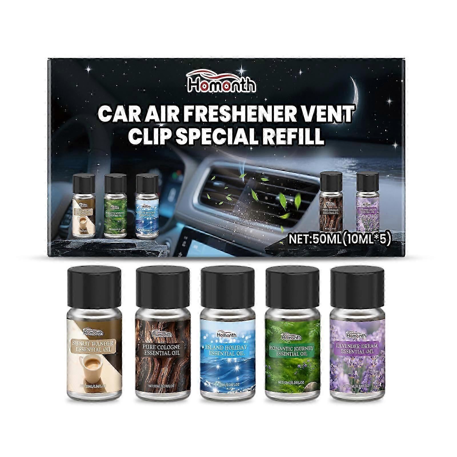 Homonth Car Air Freshening Set: A Delicate Fragrance That Leaves A Natural And Refreshing Scent In Your Car For Daily Use