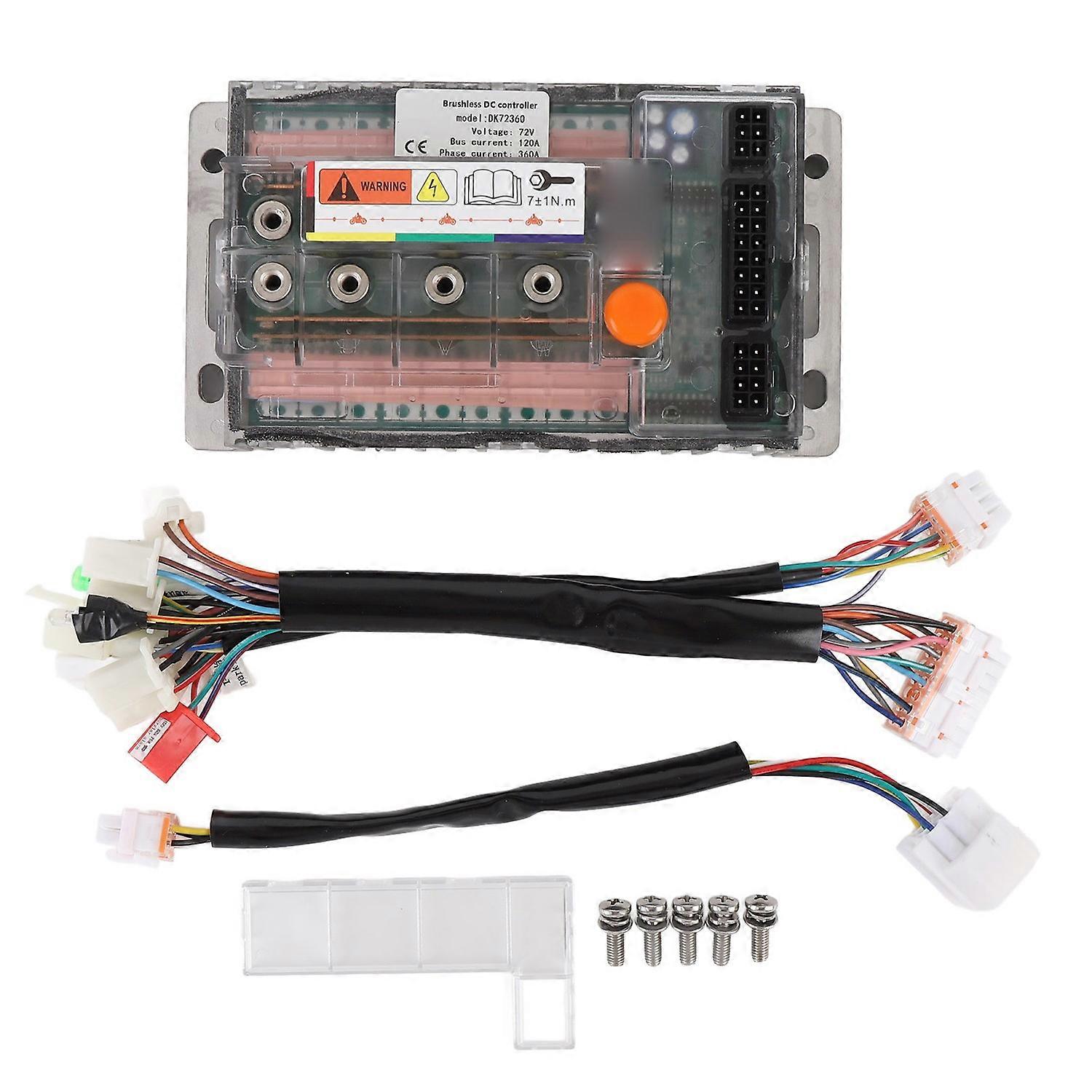 72v Electric Motorcycle Controller DK72360 Sine Wave Brushless DC Motor Controller for QS Motor Up t
