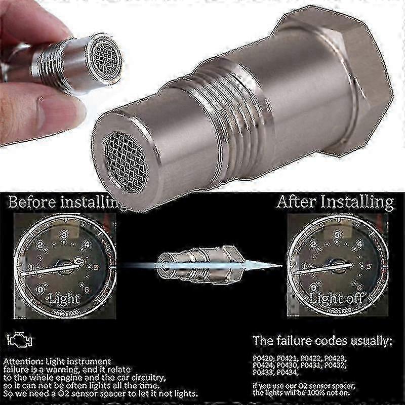 O2 Sensor Eliminator Adapter for Check Engine Light Fix - M18x1.5 EU Compatible 2025