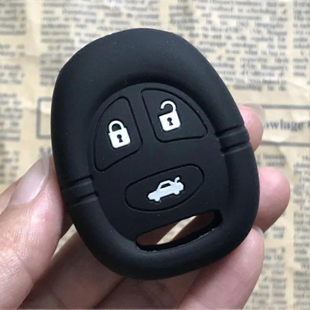 Silicone Key Fob Cover, 3Button Remote Case, Food Grade Odorless Material