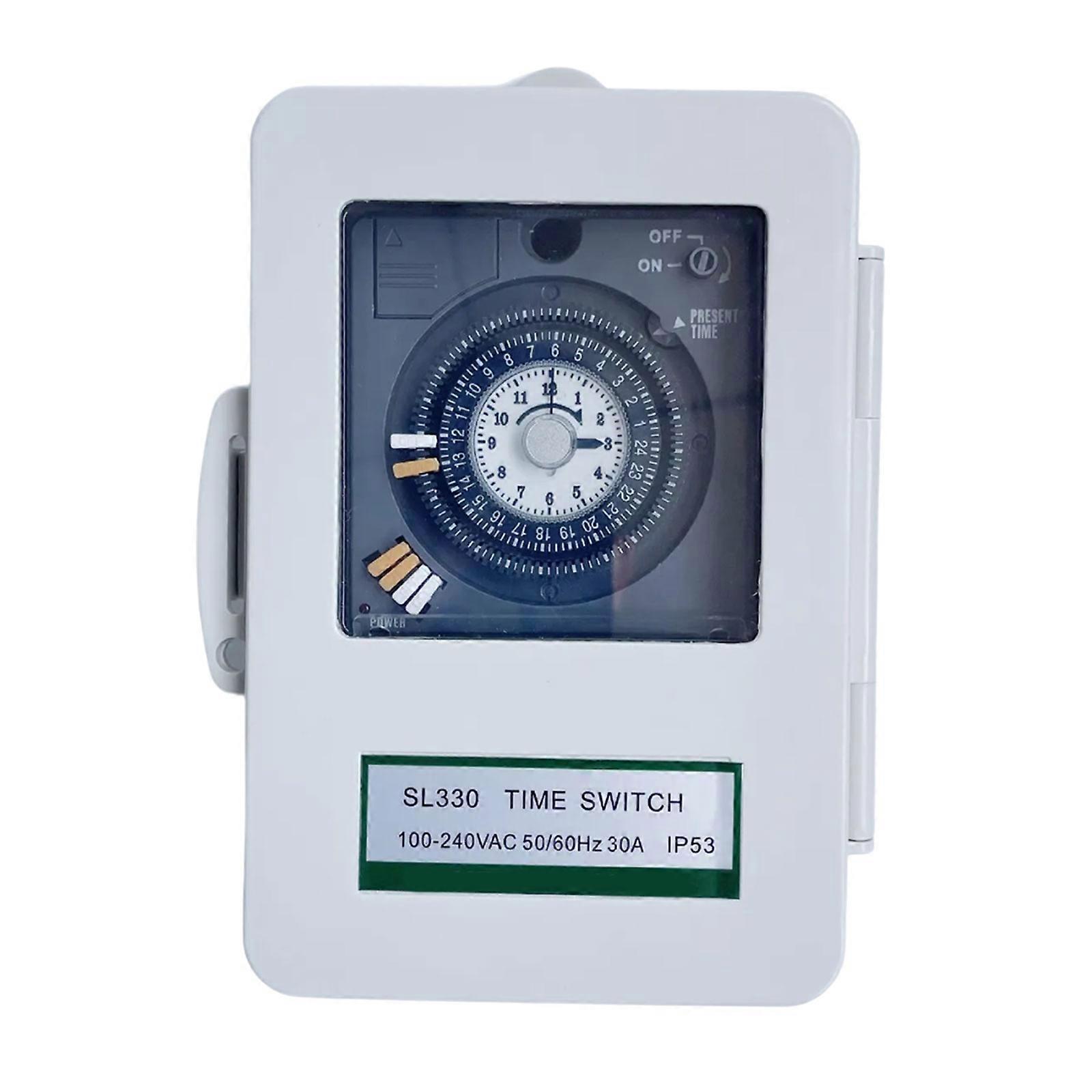 30A Mechanical Timer For Production Equipment Outdoor Signage And Temporary Event Installations Multicolor