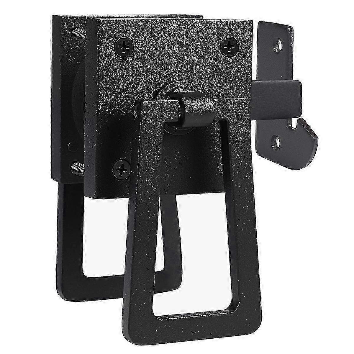 Heavy Duty Gate Latch with Double Side Feature - Matte Black Fence & Garden Door Latch for Pools