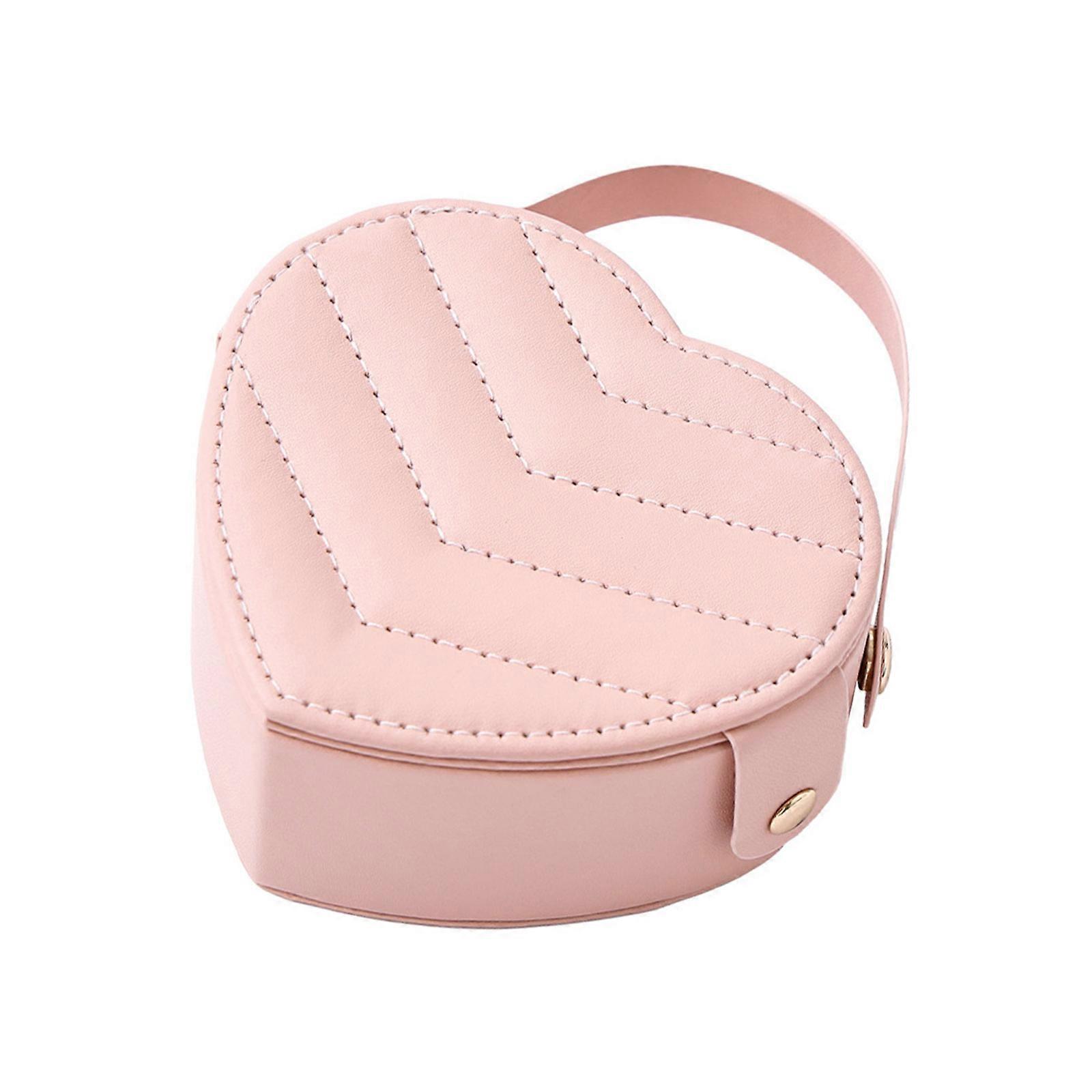 Multiple Functional Love Shape PU Jewelry Box With Protective Lining For Gift Offering Multicolor