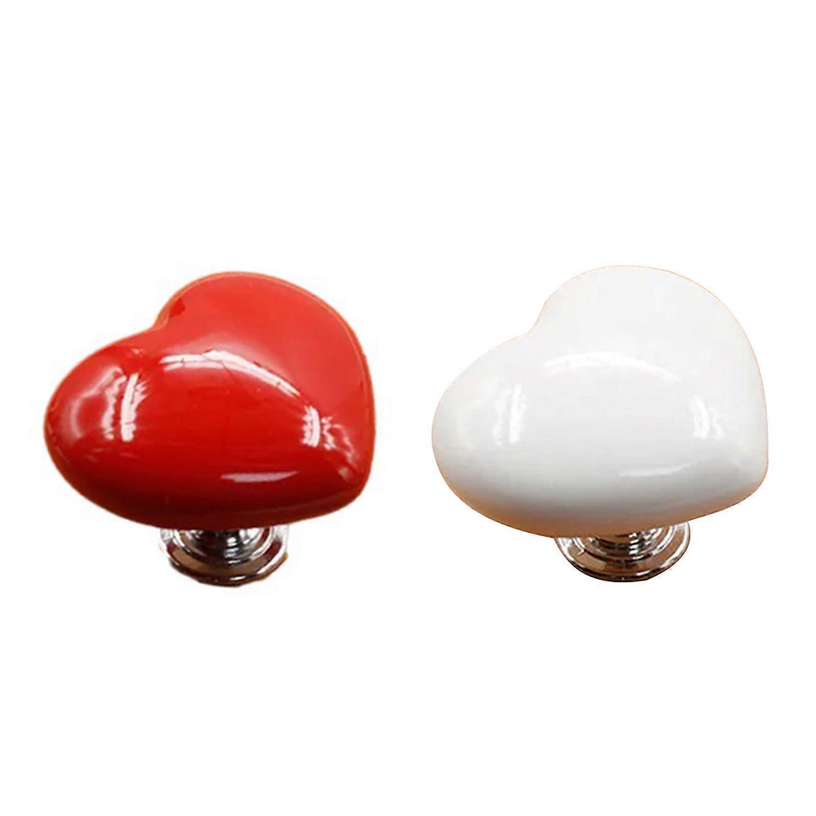 2 Pack Toilet Flush Push Button Replacement Kit for Bathroom Cistern, Red and White