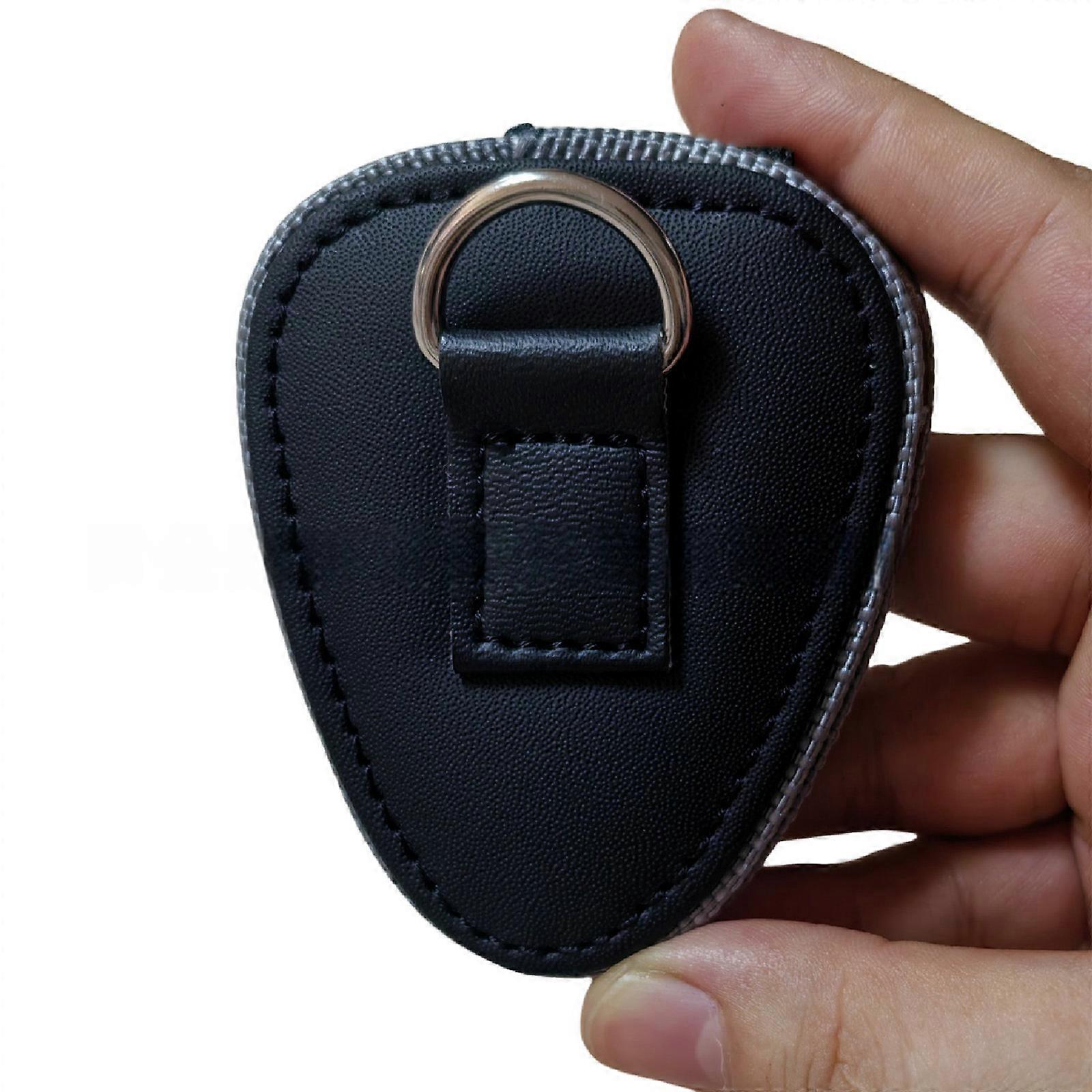 Portables Guitar Pick Organizers PU Leather Case Magnetic Closure Clear Display Box for Easy Access Multicolor