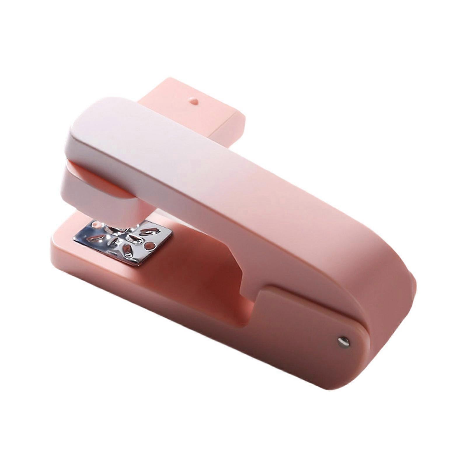 Adjustable Angle Stapler Featuring 20 Page Capacity And AntiSlip Base For Stable Binding  Pink