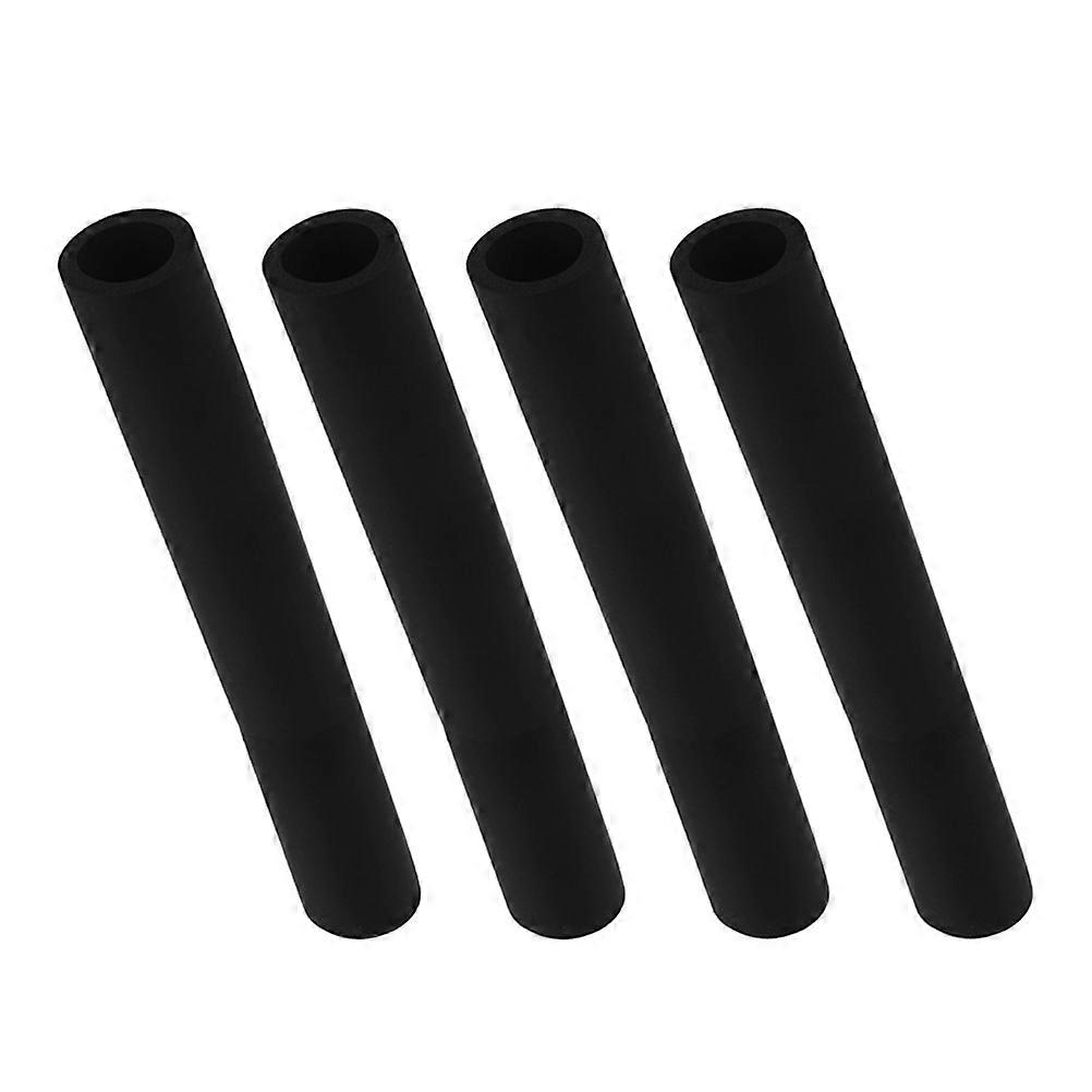 10Pcs Pet Leash Sponge Handle Sleeves in Black for Comfortable Grip
