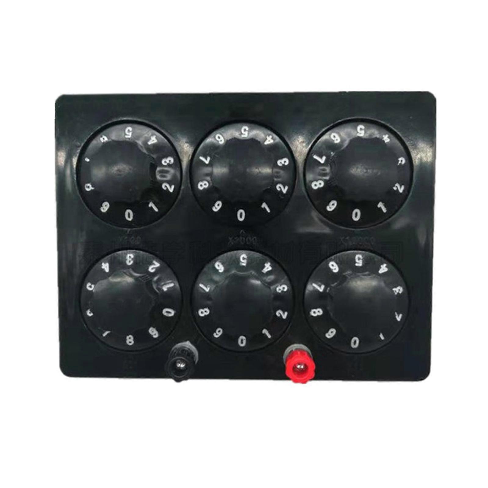 Practical Resistance Box Convenient Middle School Physics Teaching Instruments Lightweight for Physics Experiments Multicolor