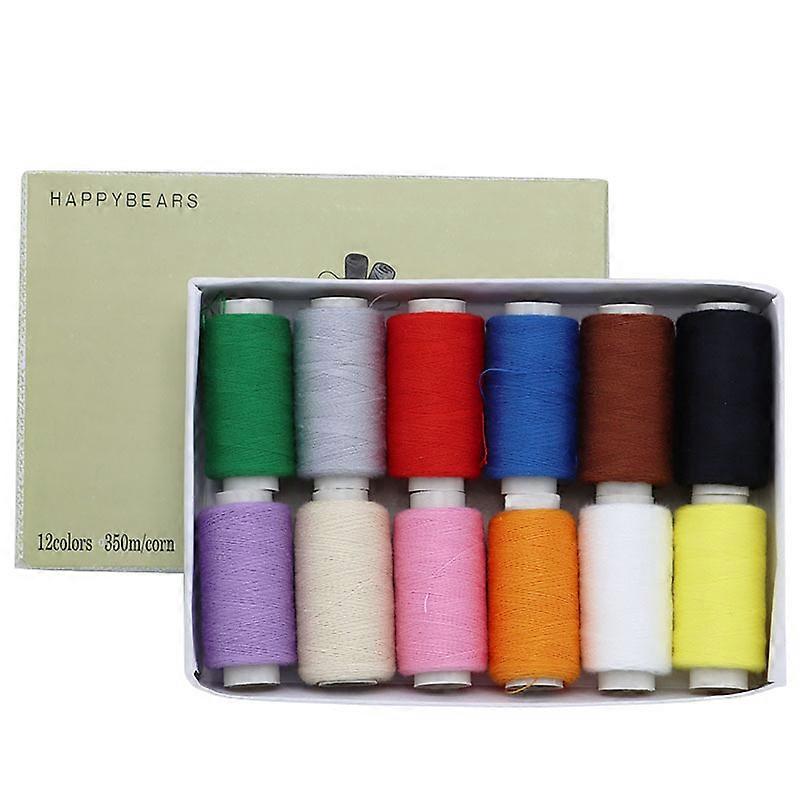 12-Color Sewing Machine Thread DIY Hand Sewing Thread Tool Kit, Sewing Thread, Sewing Accessories, Household Sewing Thread