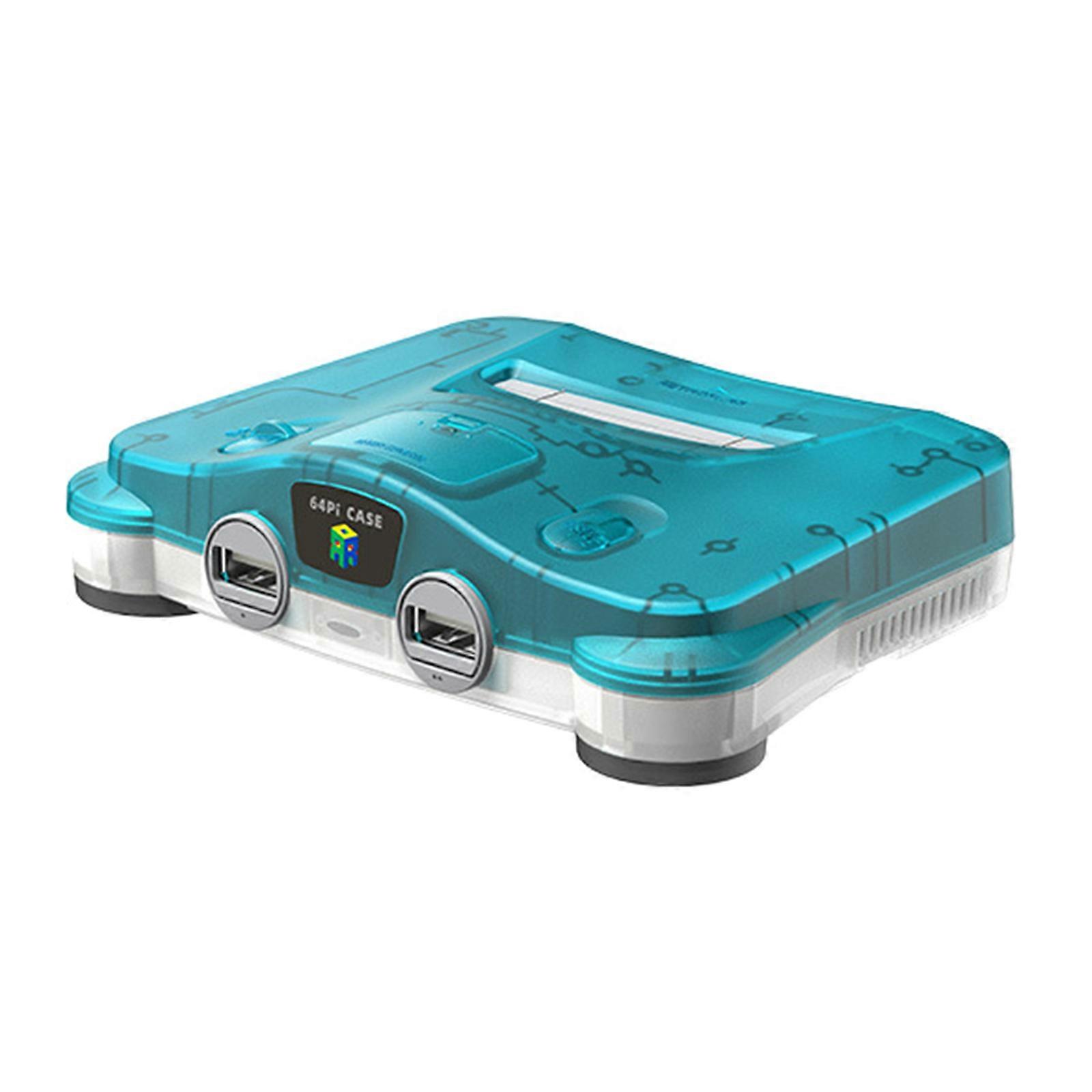 64Pi Case MetaData in Emulation Station Auto Saved DIY Box for 5 Double USB Ports Card Storage Multicolor