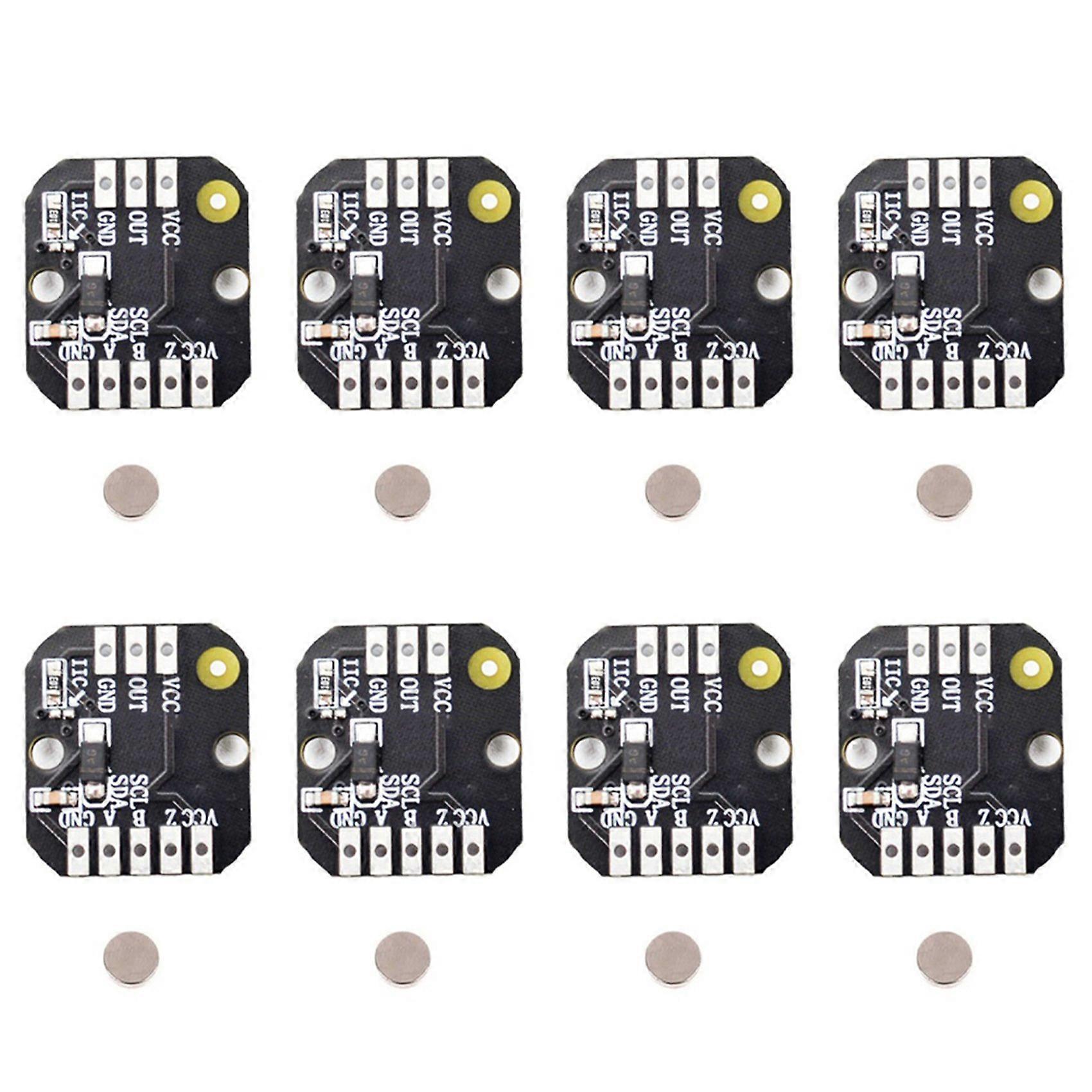 8X MT6701 Magnetic Encoder Module PWM/I2c Brushless Motor Encoder ABZ Mode 1024 Lines Replaces AS5600 Module