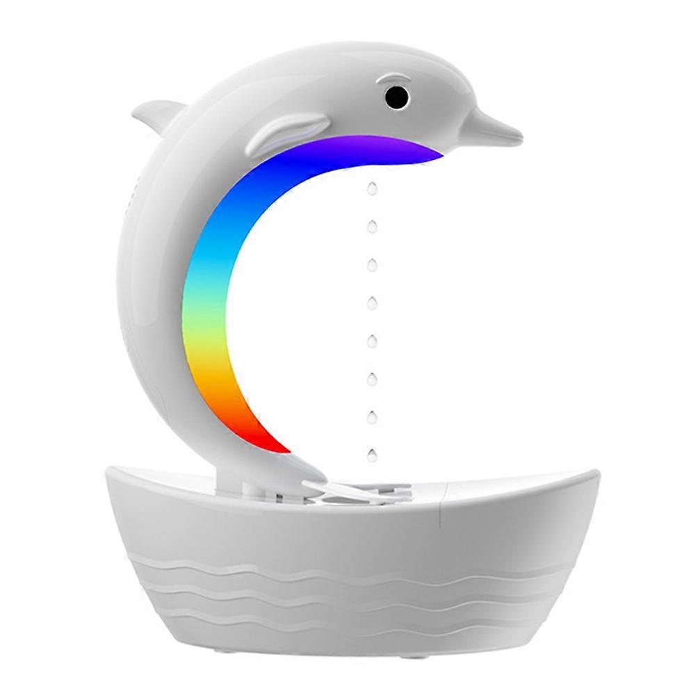 Dolphin Water Droplet Humidifier Bluetooth Speaker, Light Tone Humidifier, Colorful Lights
