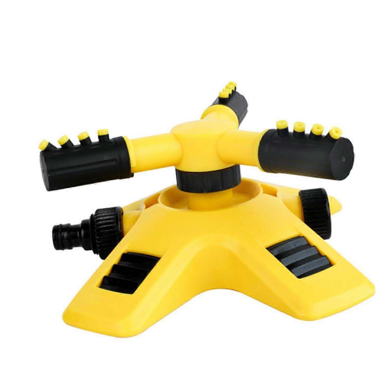 Garden Sprinkler with Rotating Adjustable Fan Spray and Weighted Base for Lawn Irrigation