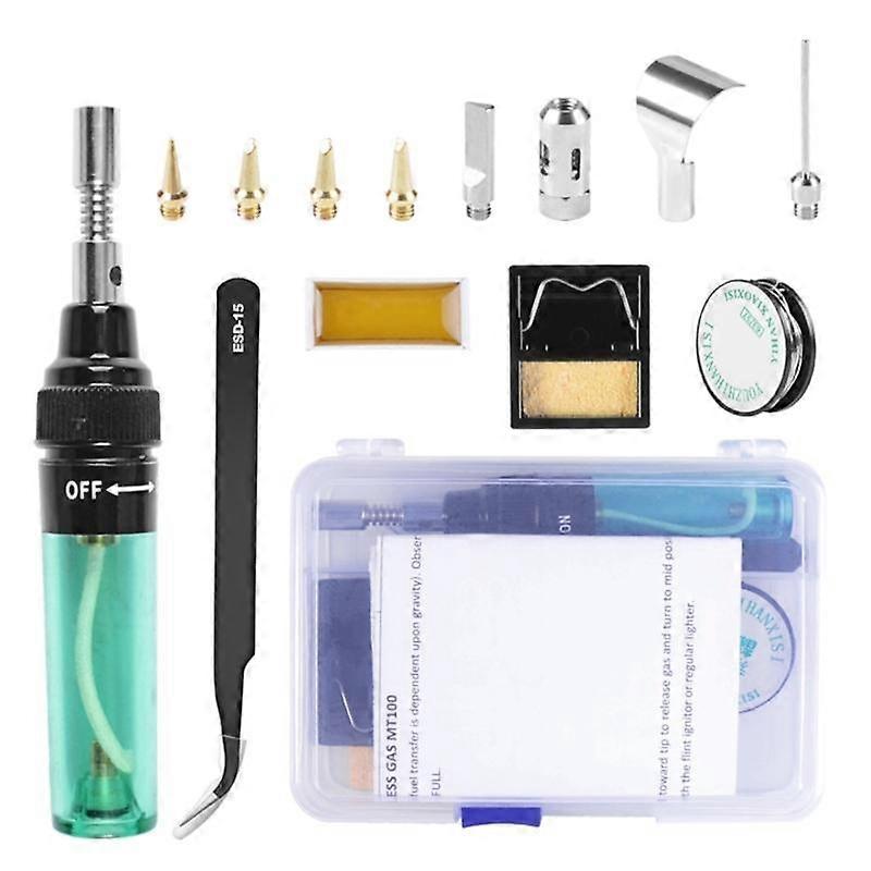 Wireless Gas Soldering Iron Cordless Tip Tool Welding Set