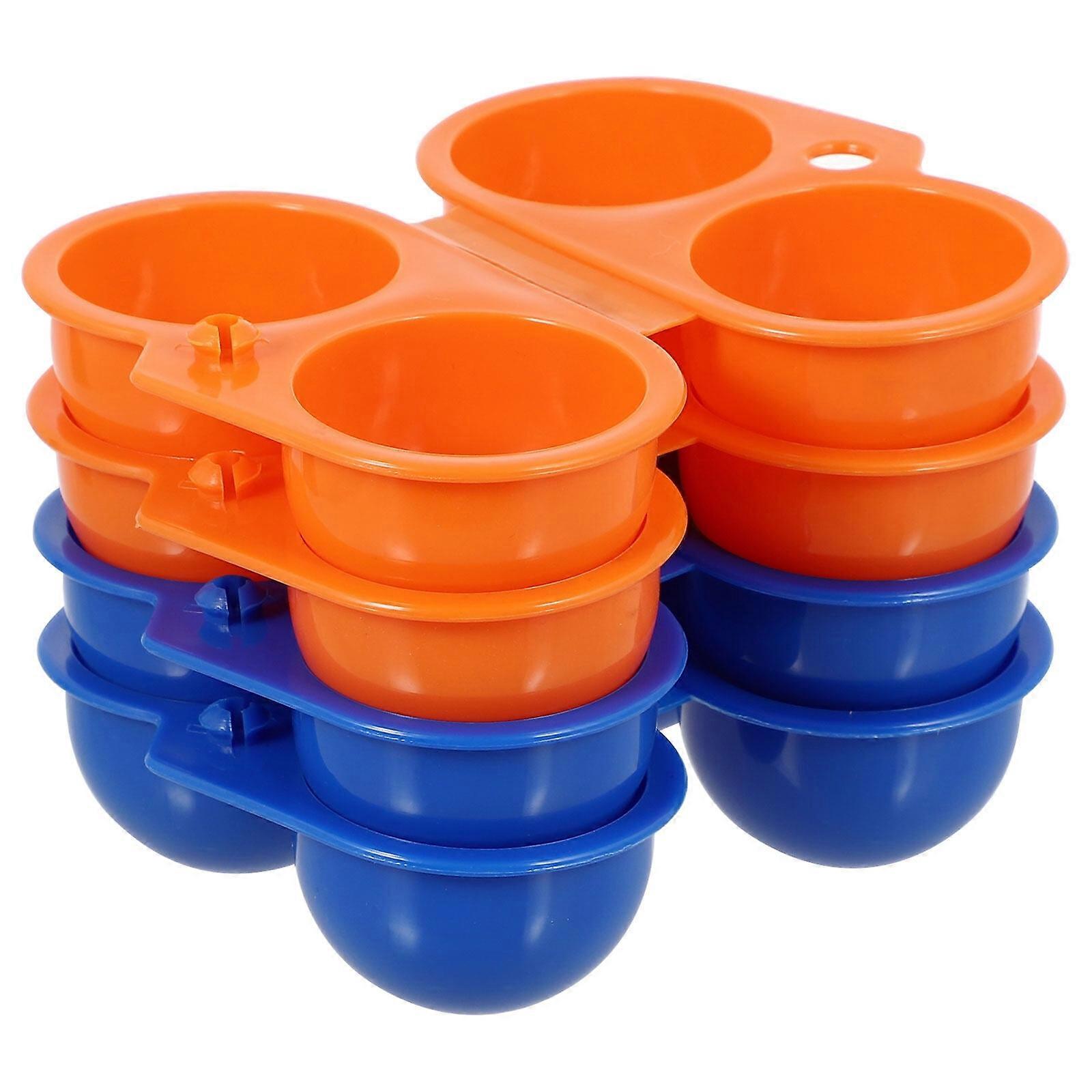 Portable Egg Storage Box Container: Camping Egg Carrier 4 Eggs Case Holder