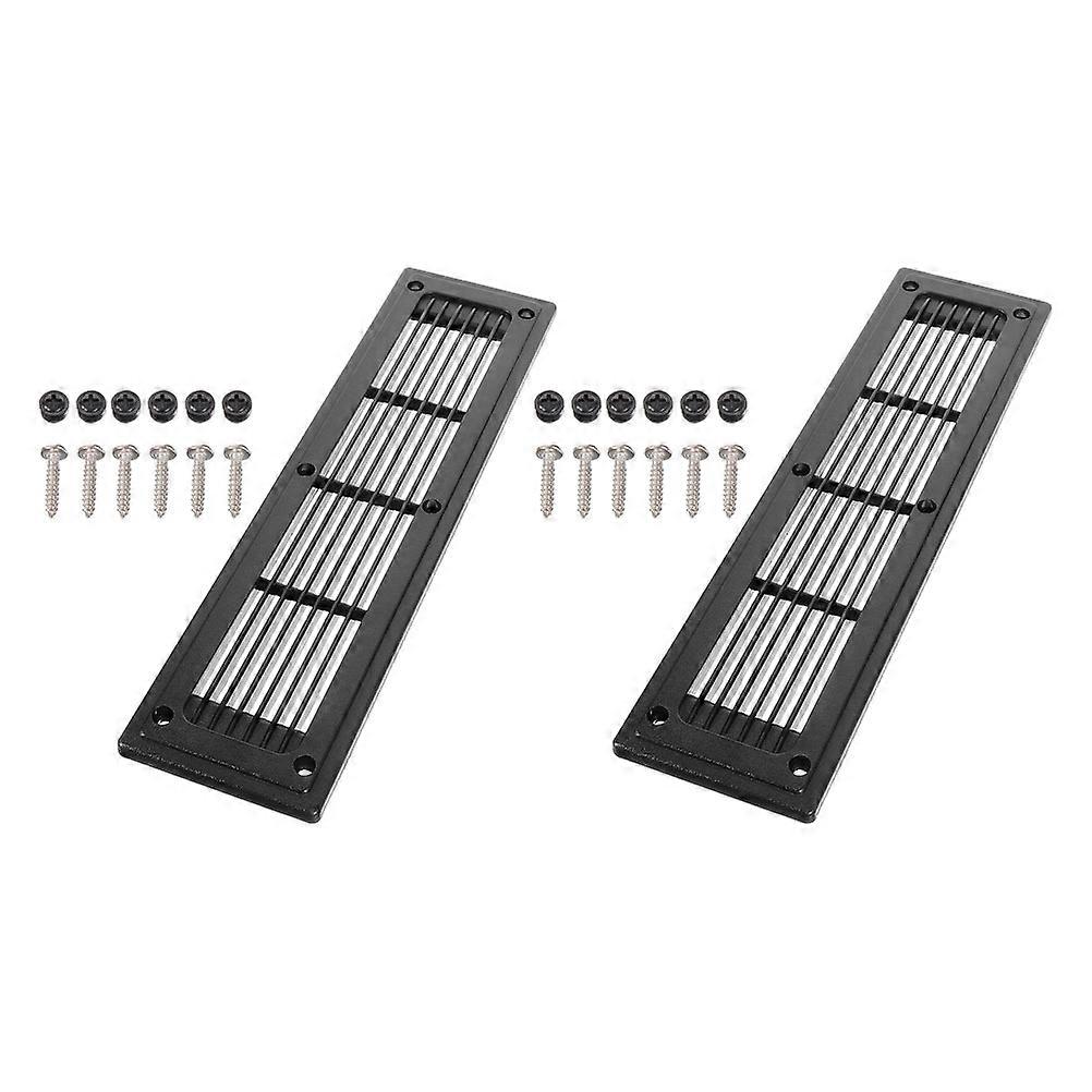 Black Ventilation Grille for Central Air Conditioning RV Bus Trailer with Durable Plastic Material