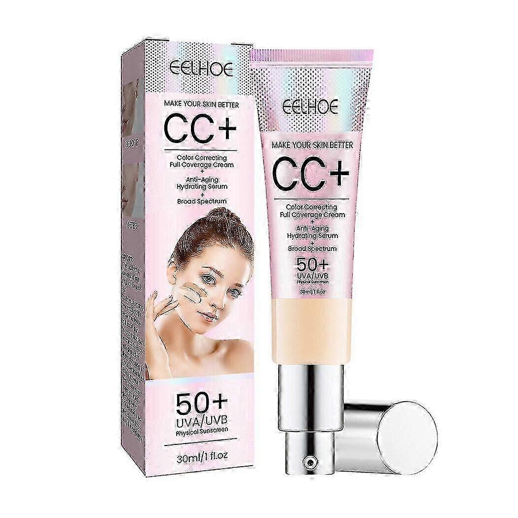 Cc+ Color Correcting Cream Full-coverage Hydrating Serum Spf 50+ Sunscreen