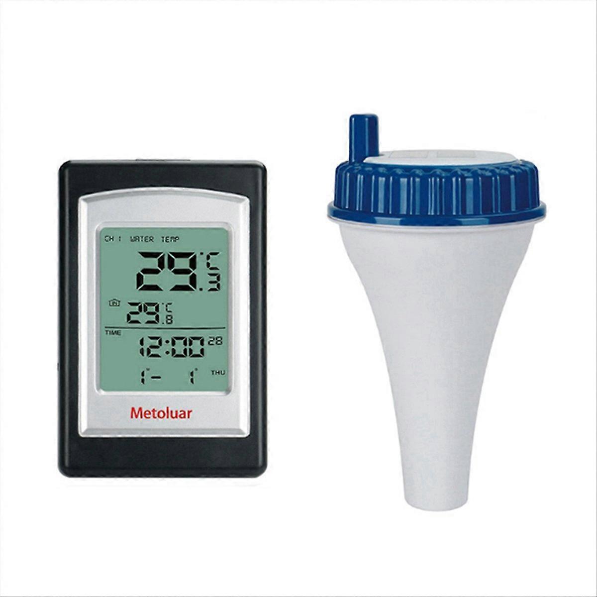 Pool Thermometer Floating Solar Powered with Indoor Thermometer