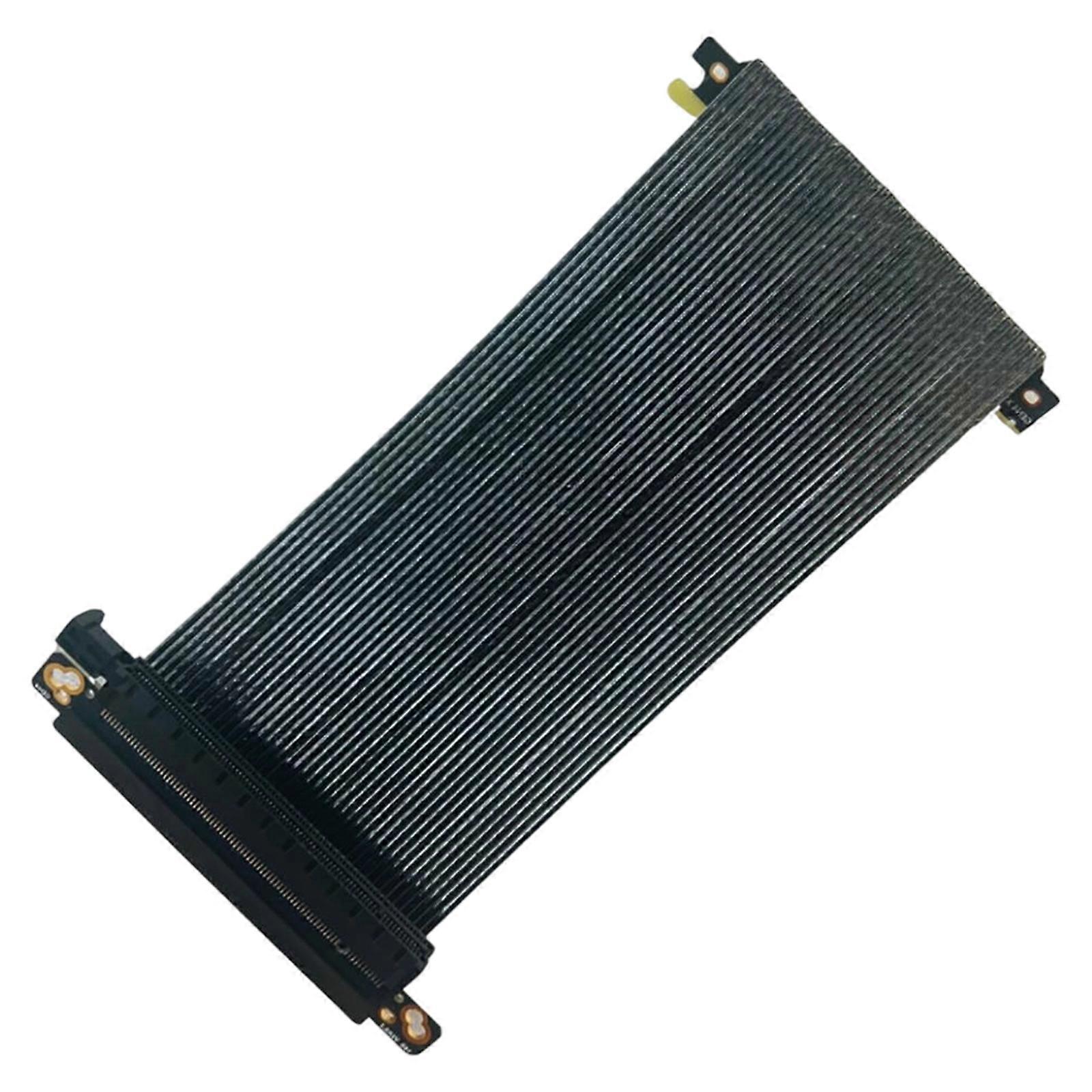 Double Reverse Graphics Card Extension Cable PCIe4.0 x16 Flexible GPU Risers for PC Case Connectors Wire Extension Cable Multicolor