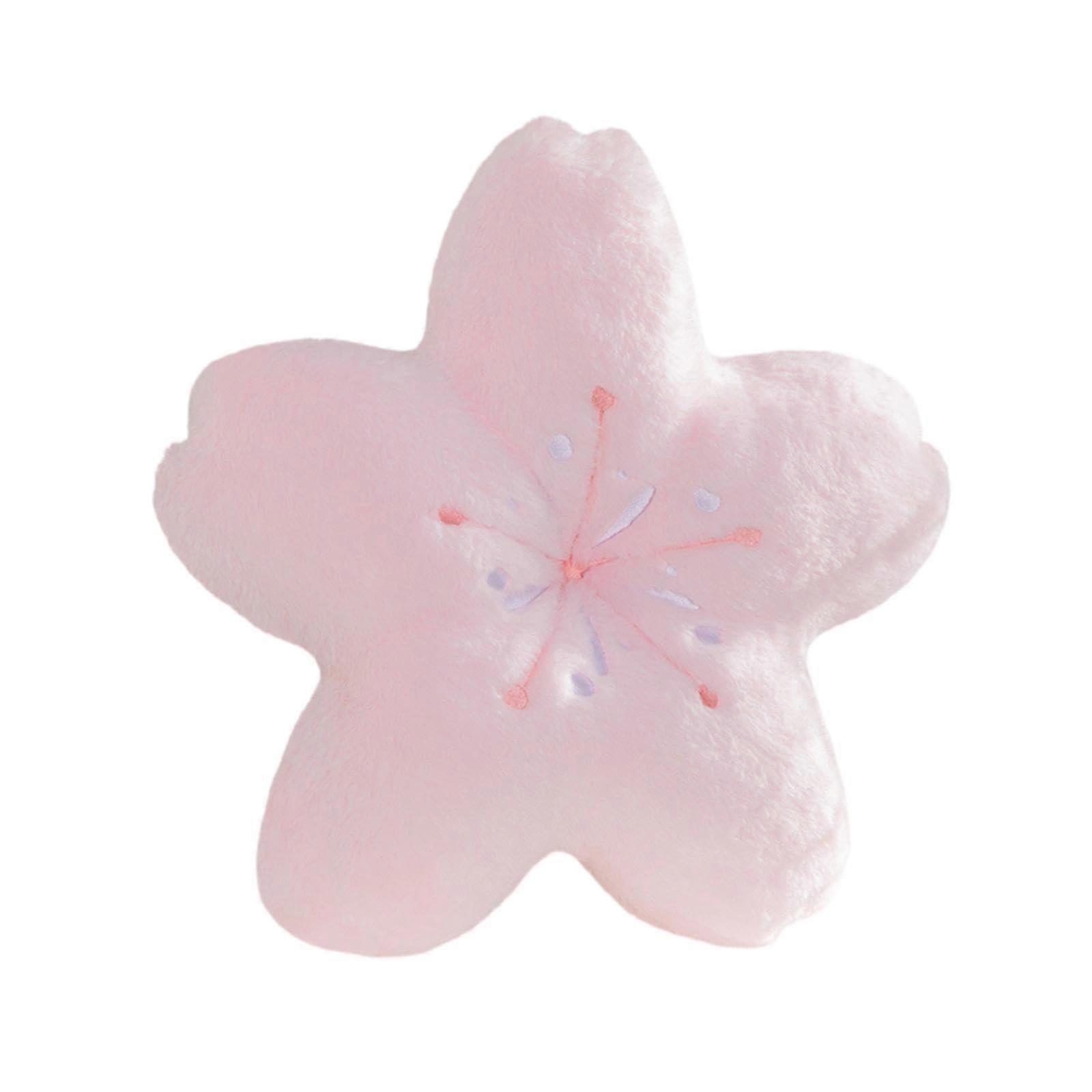 Flower Throw Pillow Soft Plush Petal Design Decorative Cushion 45x45cm for Sofa and Bedroom