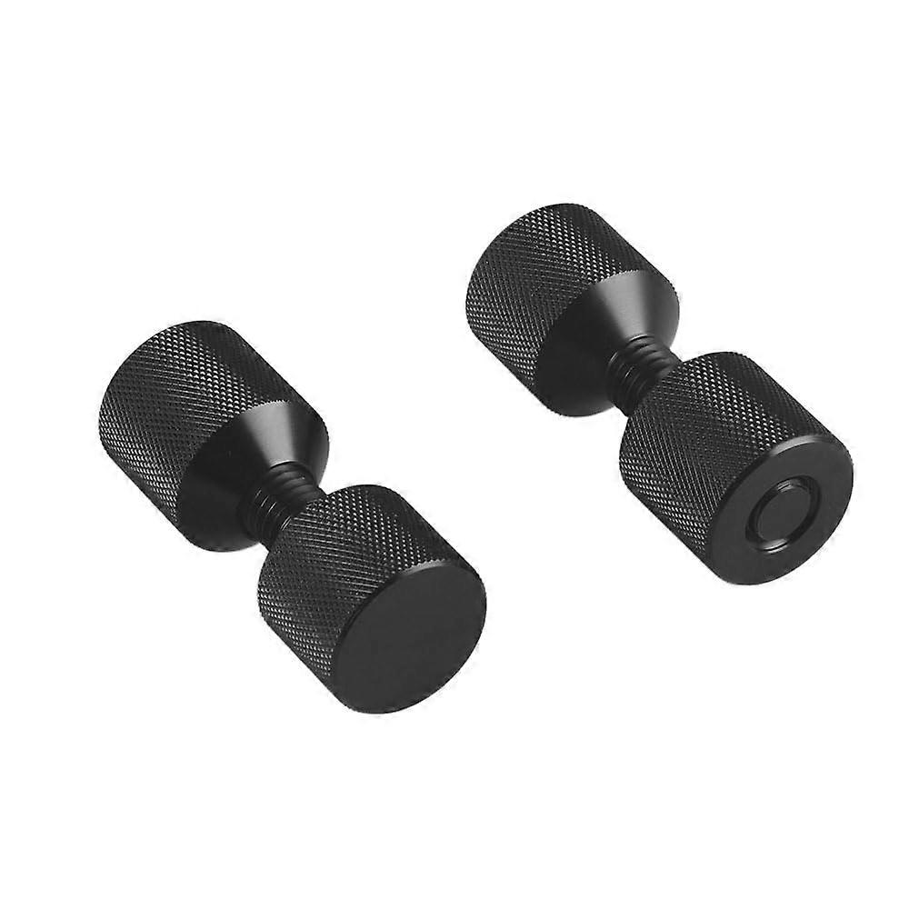 Flange Alignment Pin 11/8 Inch 6061 Aluminum Two Hole Black for Precise Equipment Alignment