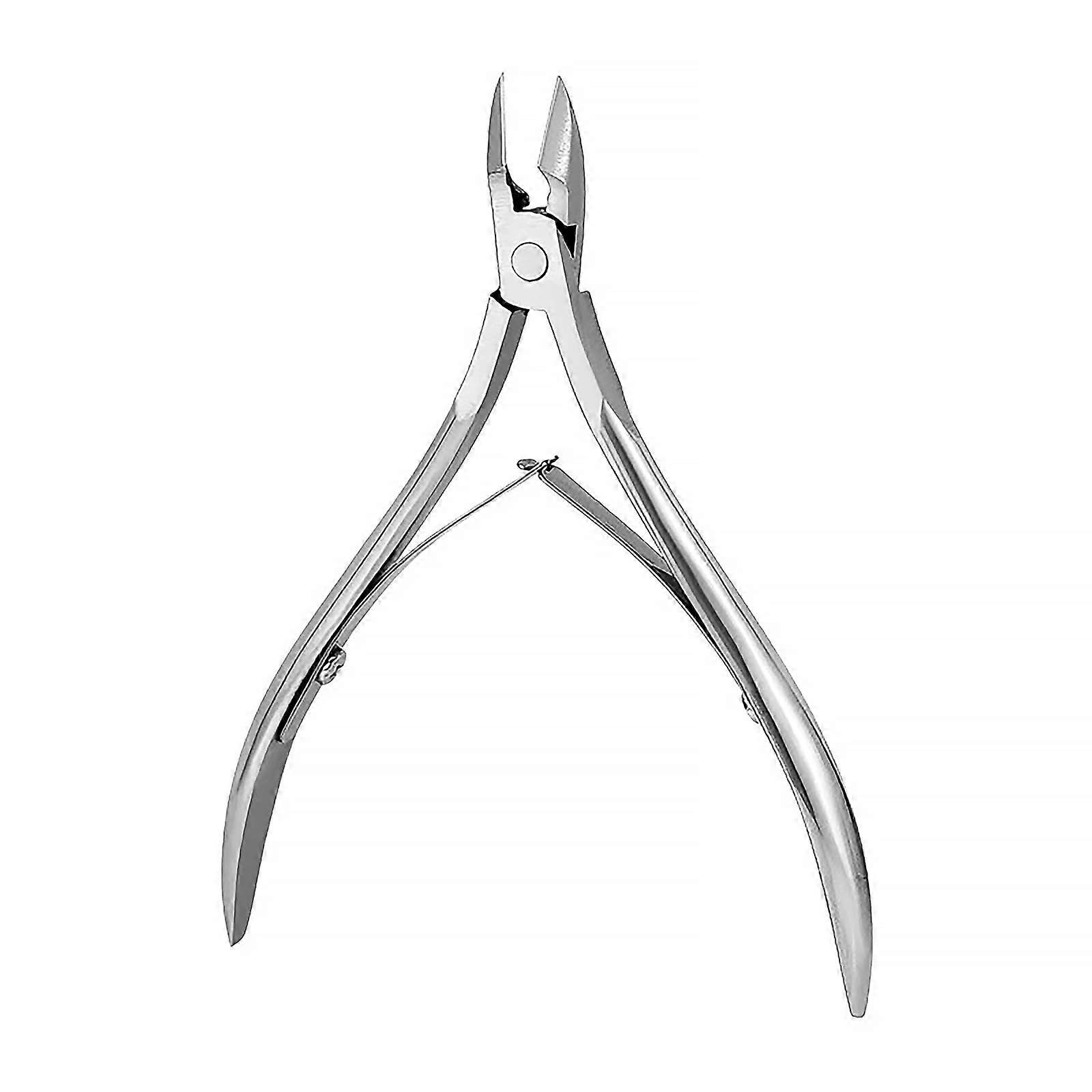 Professional Stainless Steel Cuticle Nipper with Sharp Blades for Manicure and Pedicure Silver