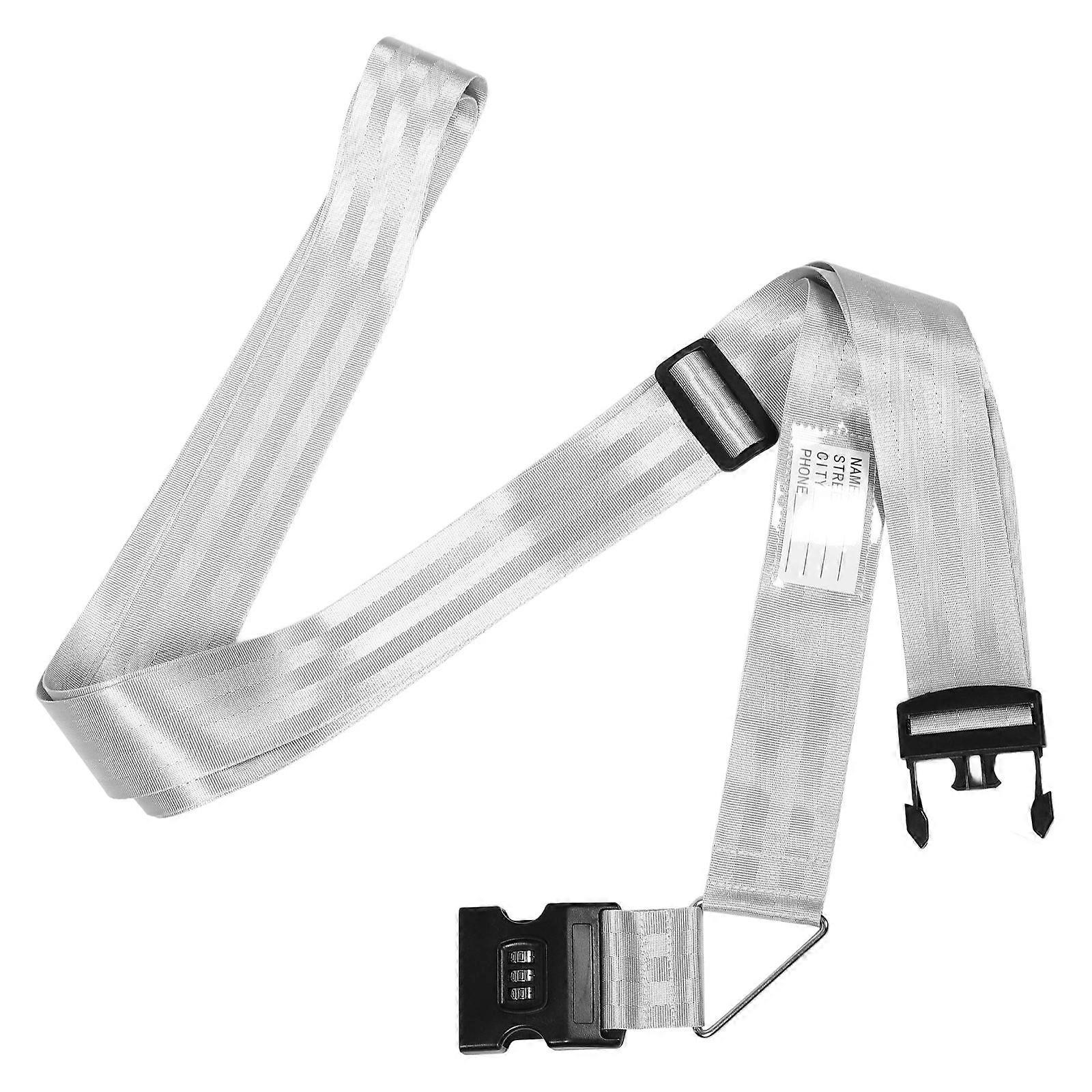 Adjustable Suitcase Belt with Combination Lock for Secure Luggage Strap