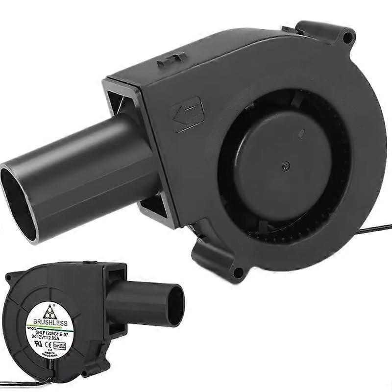 12V Centrifugal Blower Fan Improves Combustion Efficiency for BBQ, Metal Smelting, Workshop Use