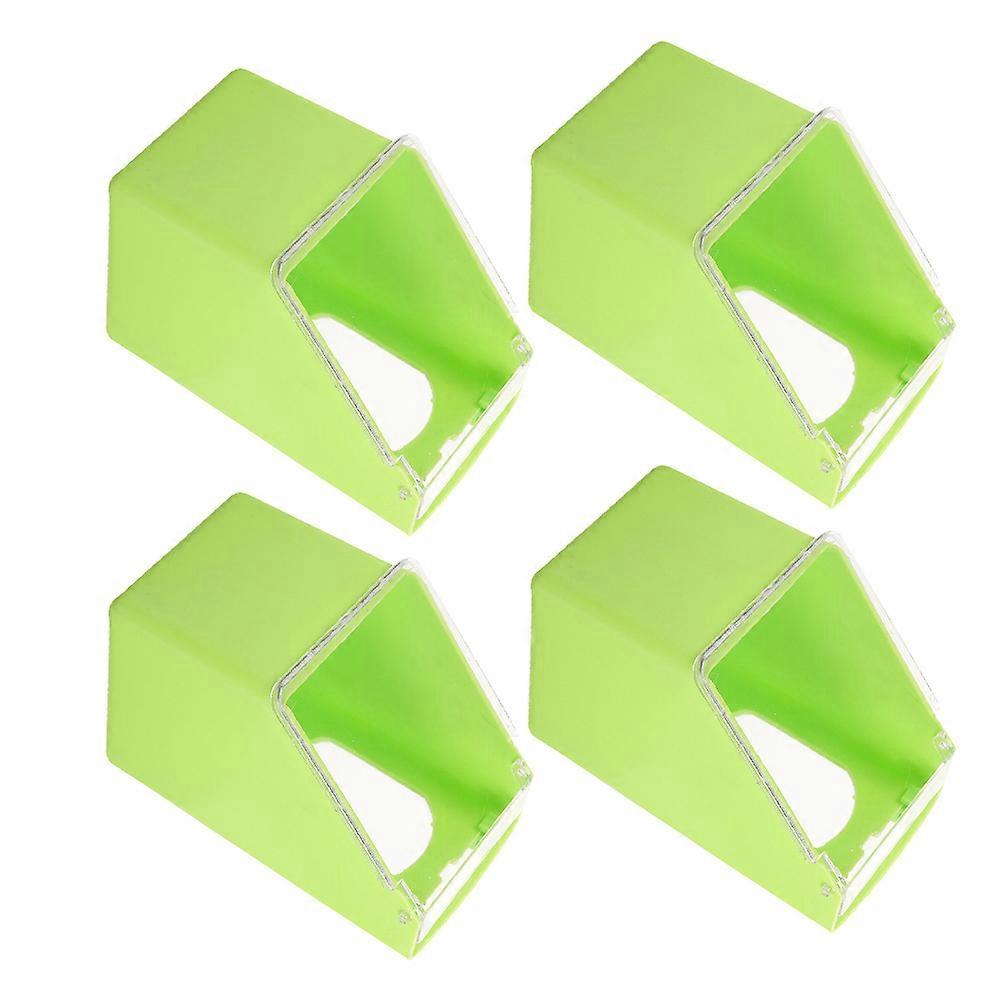 Plastic Bird Feeder for Cage Hanging Pigeon Feeder 4Pcs Container