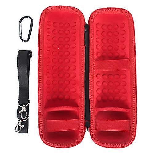 Storage Case For JBL Flip 6 Portable Bluetooth Speaker Hard Travel Carry Box Red With Extra Space For Plug And Cable