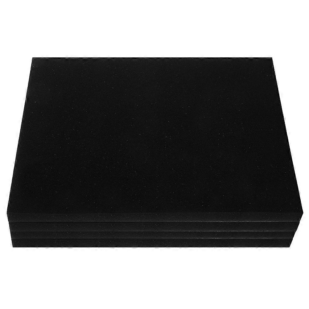Black High Density Polyurethane Foam Sheets for Replacement Ideal for Packaging and DIY Projects Easy to Cut 4pcs
