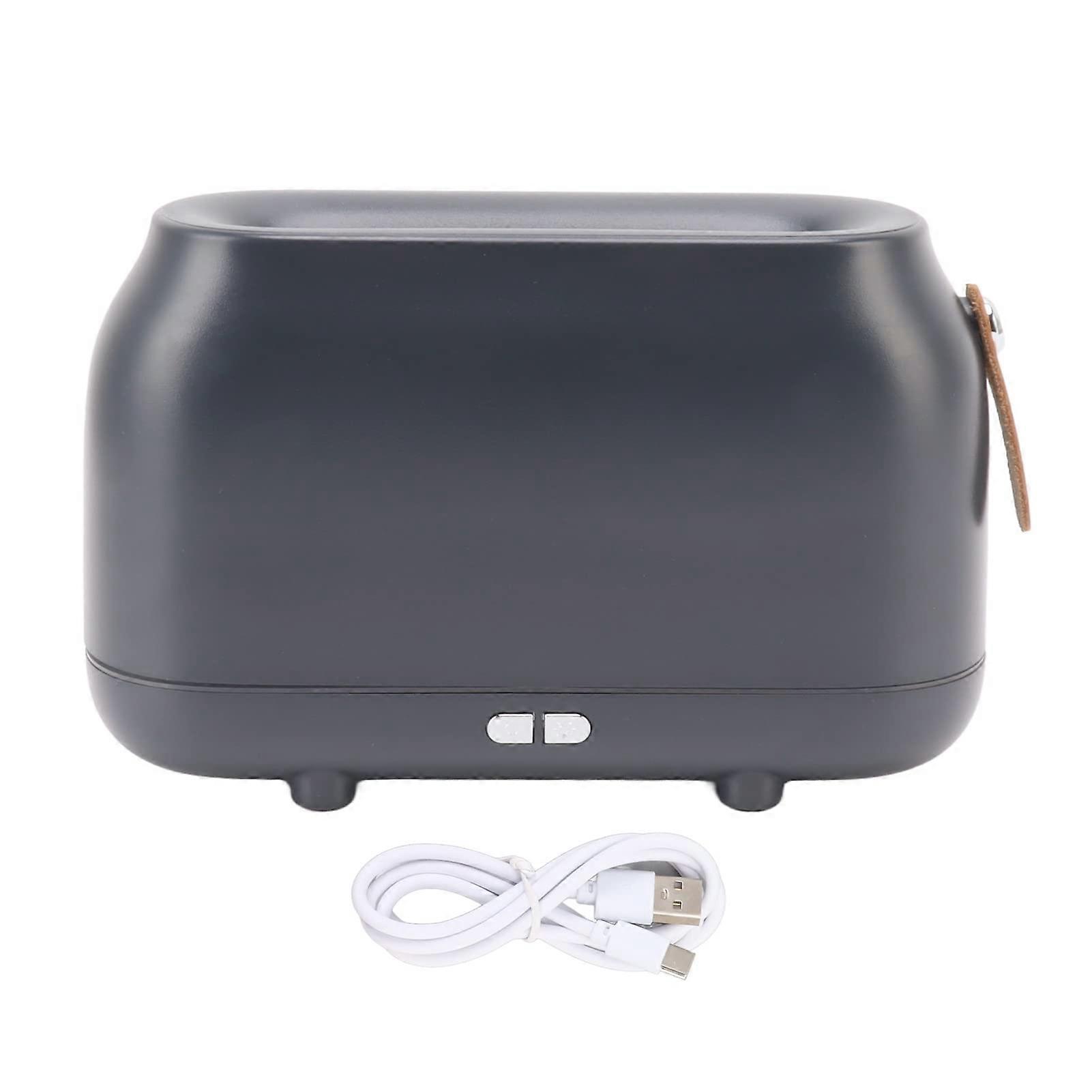 Flame Humidifier USB 180ML Large Capacity Aroma Diffuser with Realistic Flame and Dual Lighting Modes