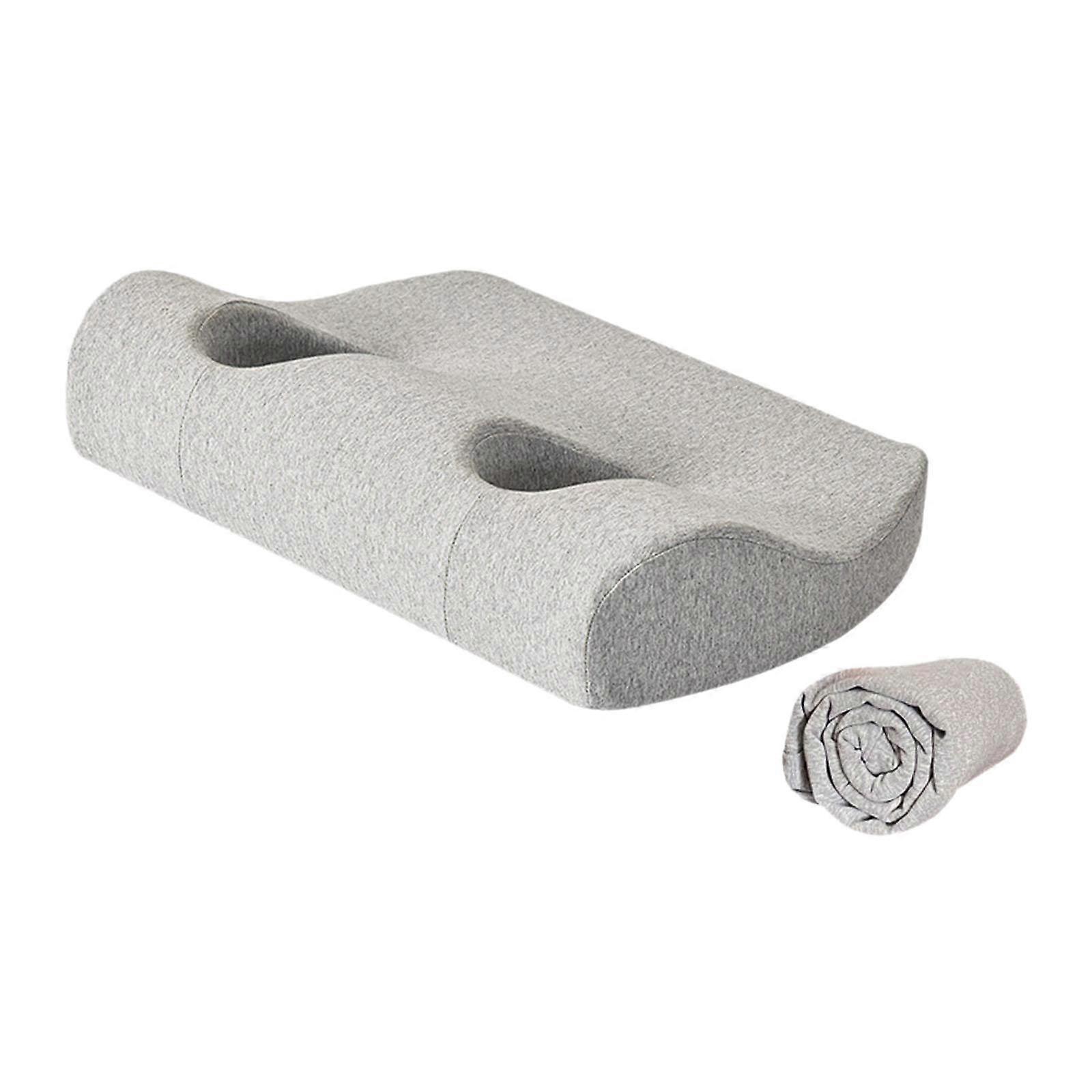 Ear Piercing Pillow for Side Sleeper with Hole,Breathable Lightweight Portable