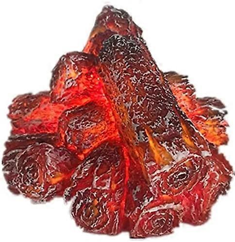 LED Fireplace Lantern with Realistic Log Wood Flame, Battery Operated Tabletop Indoor Decor