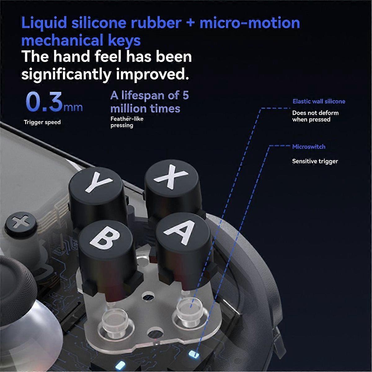 S10 Wireless Gamepad RGB Controller for Switch2/PC/Phone/Steam/TV TMR Stick HD Vibrations for