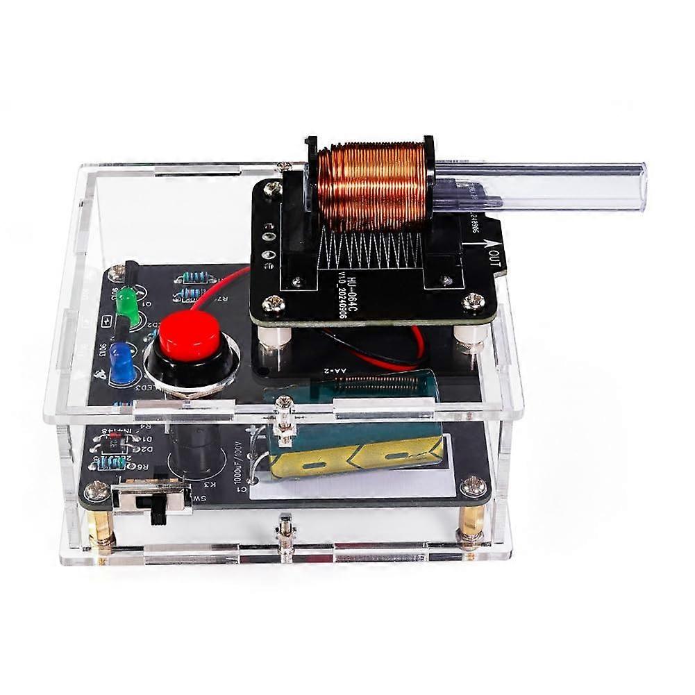 Electromagnetic Launcher DC 3V DIY Kit with Voltage Power and Mini Voltage Converter