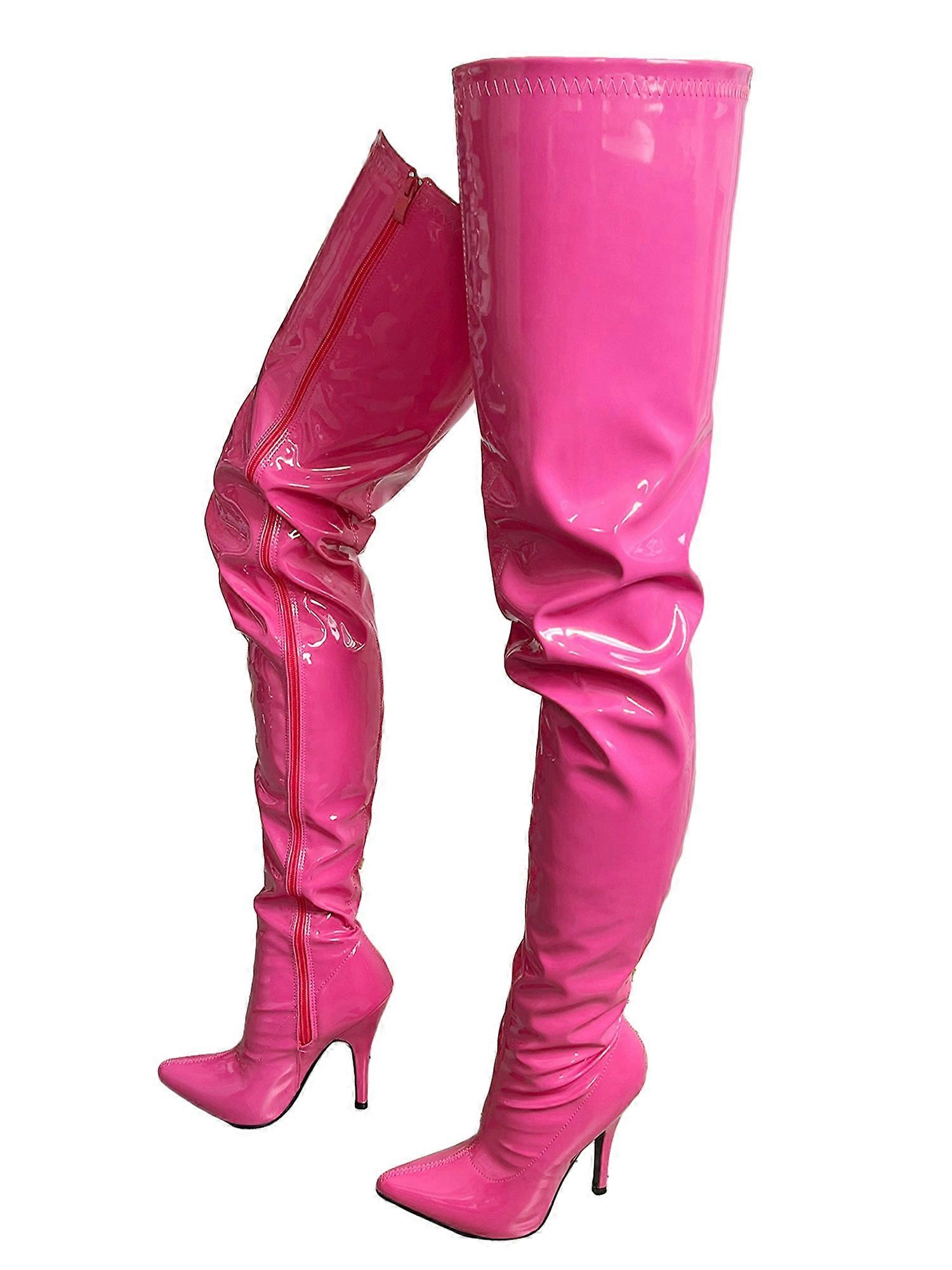 Pink Passion Thigh High Boots