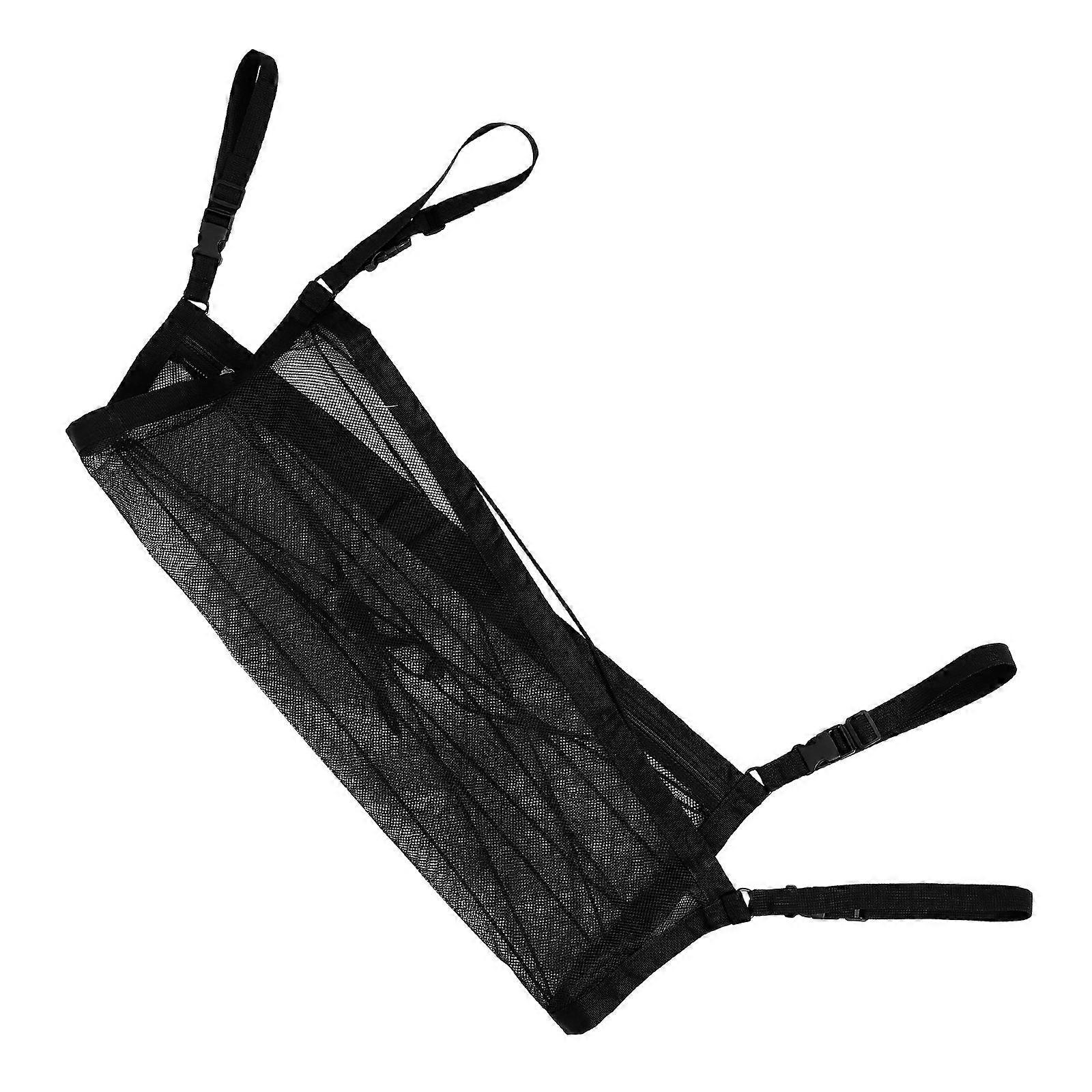 Polyester Car Ceiling Cargo Net for Organizer 4Pcs Black Mesh Storage