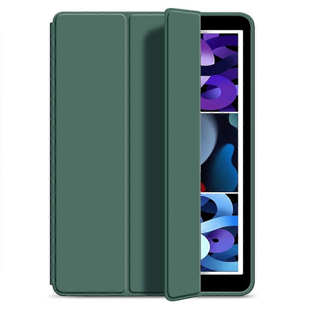 Case For Ipad Mini 1/2/3 7.9" Tri-fold Side Sticker Dark Green Soft Leather