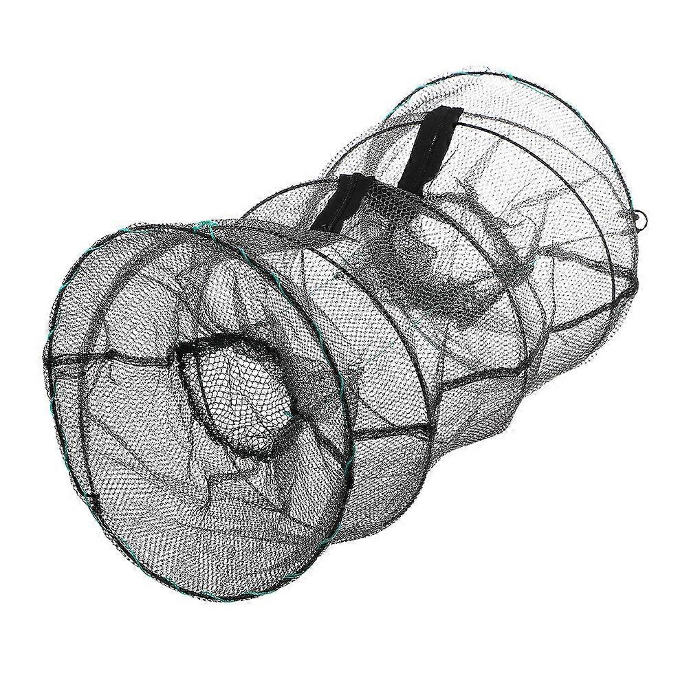 Spring Cage Fishing Net Trap for Crawfish and Lobster Catching