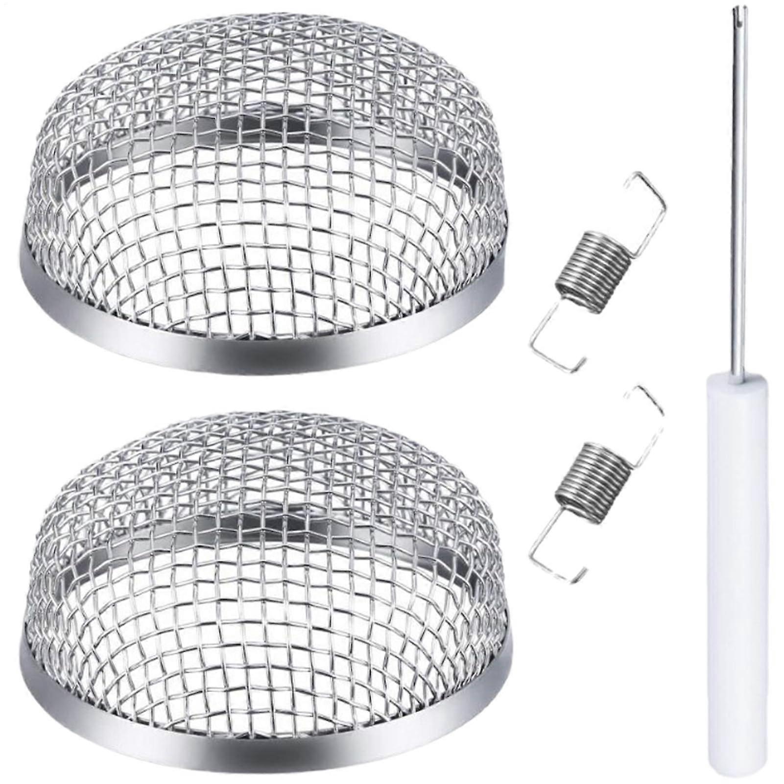 Stainless Steel RV Vent Cover with Rust Resistant Mesh Screen, Fly Proof, Quick Install Design