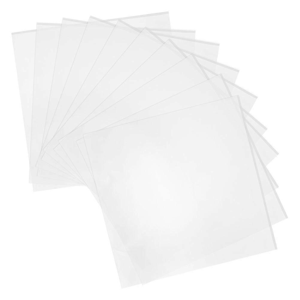 Vinyl Record Sleeve Plastic Protection for 10Pcs Clear Outer Covers