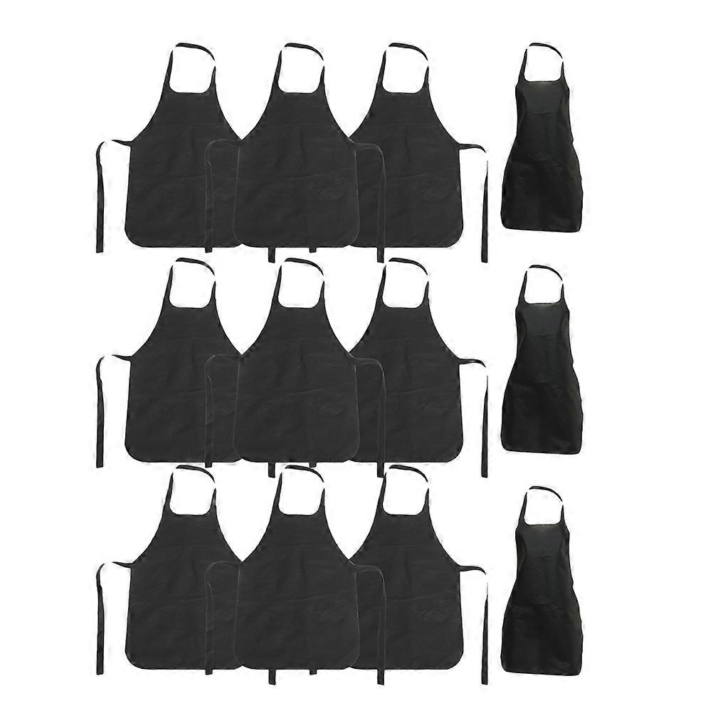 Disposable Apron Hot Pot Aprons for Wearing 15Pcs Multi-Function Black