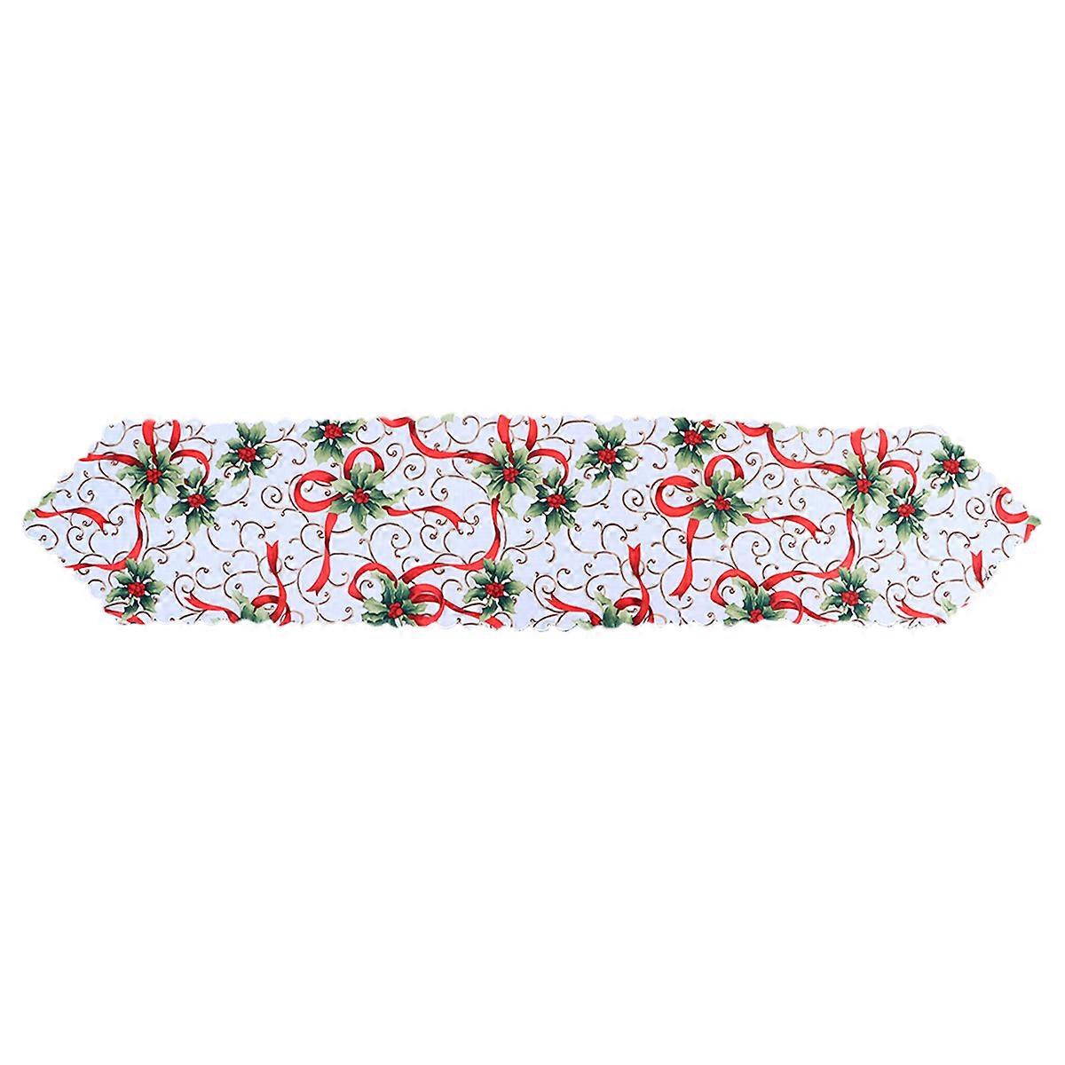 Christmas Table Runner Printed Decorative Cover for Decoration Party
