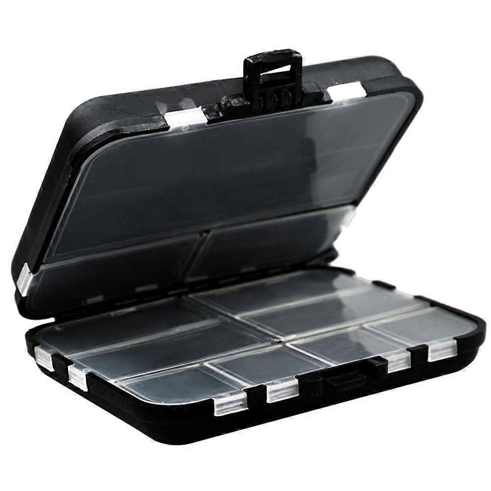 Köderbox-Organizer, doppelseitig, mit 12 Fächern, 2 Stück, tragbare Angelbox