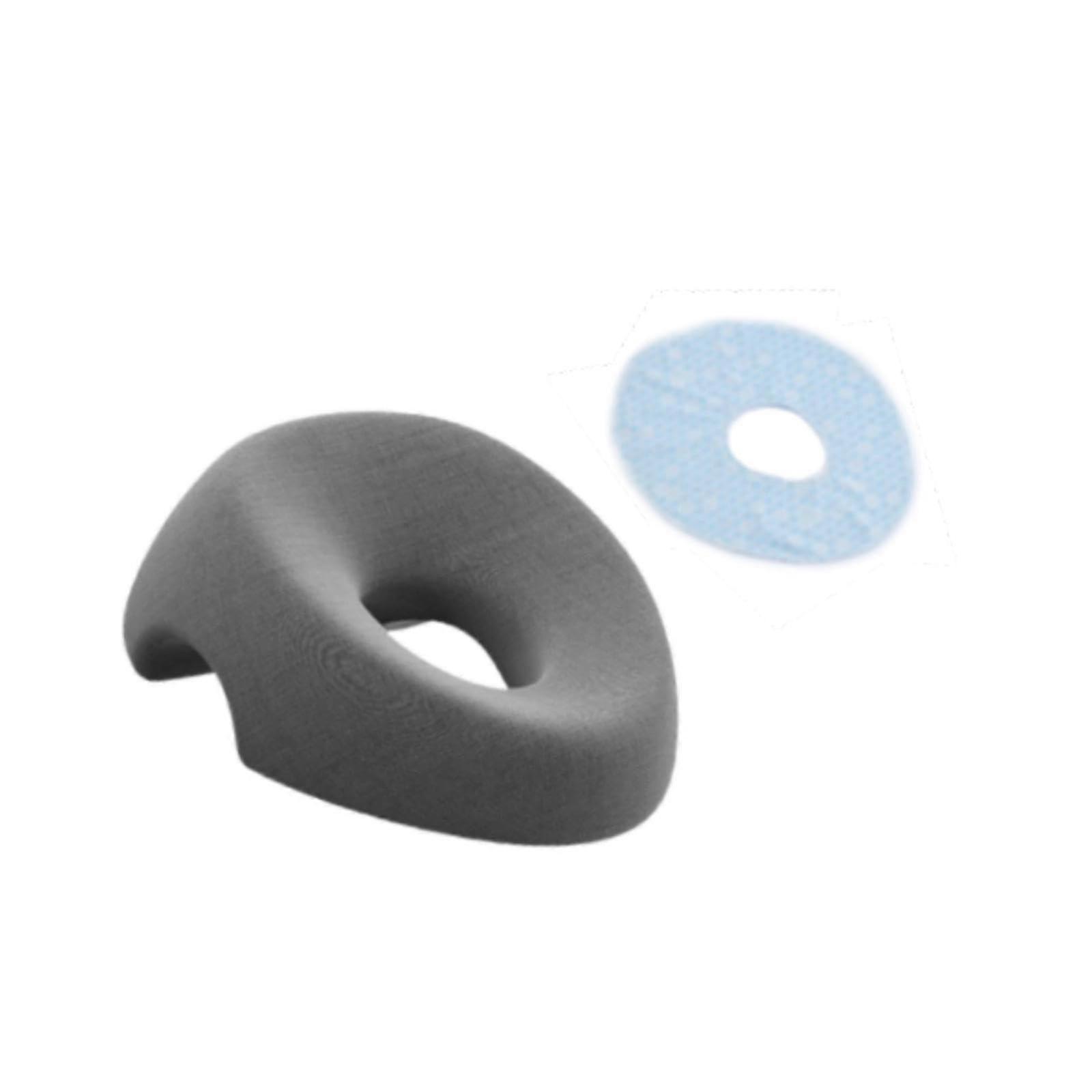 Face Down Massage Pillow with Memory Foam, Ergonomic Head Neck Support for Spa and Office, Grey