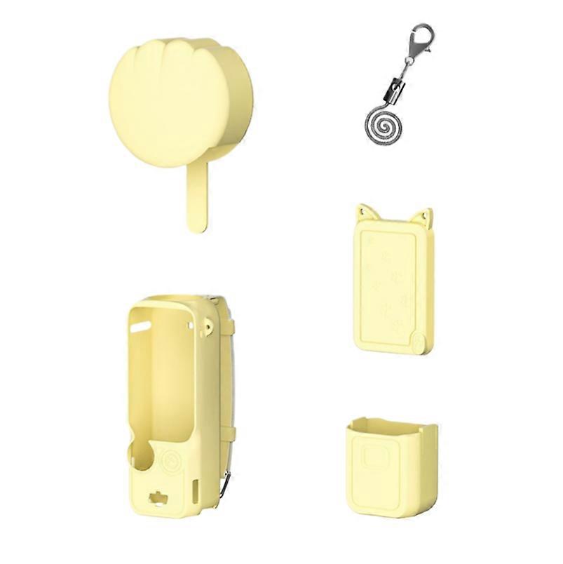 Silicone Case Protective Cover for DJI Osmo Pocket 3 1set Yellow