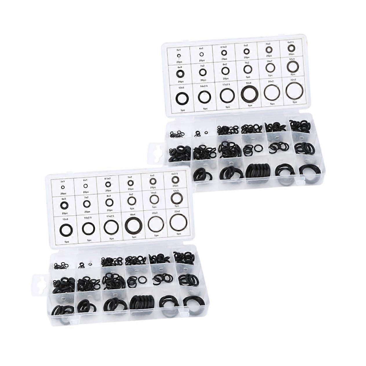 Rubber Grommet Kit and ORing Assortment 18 Sizes for Wiring Cable  with Storage Case